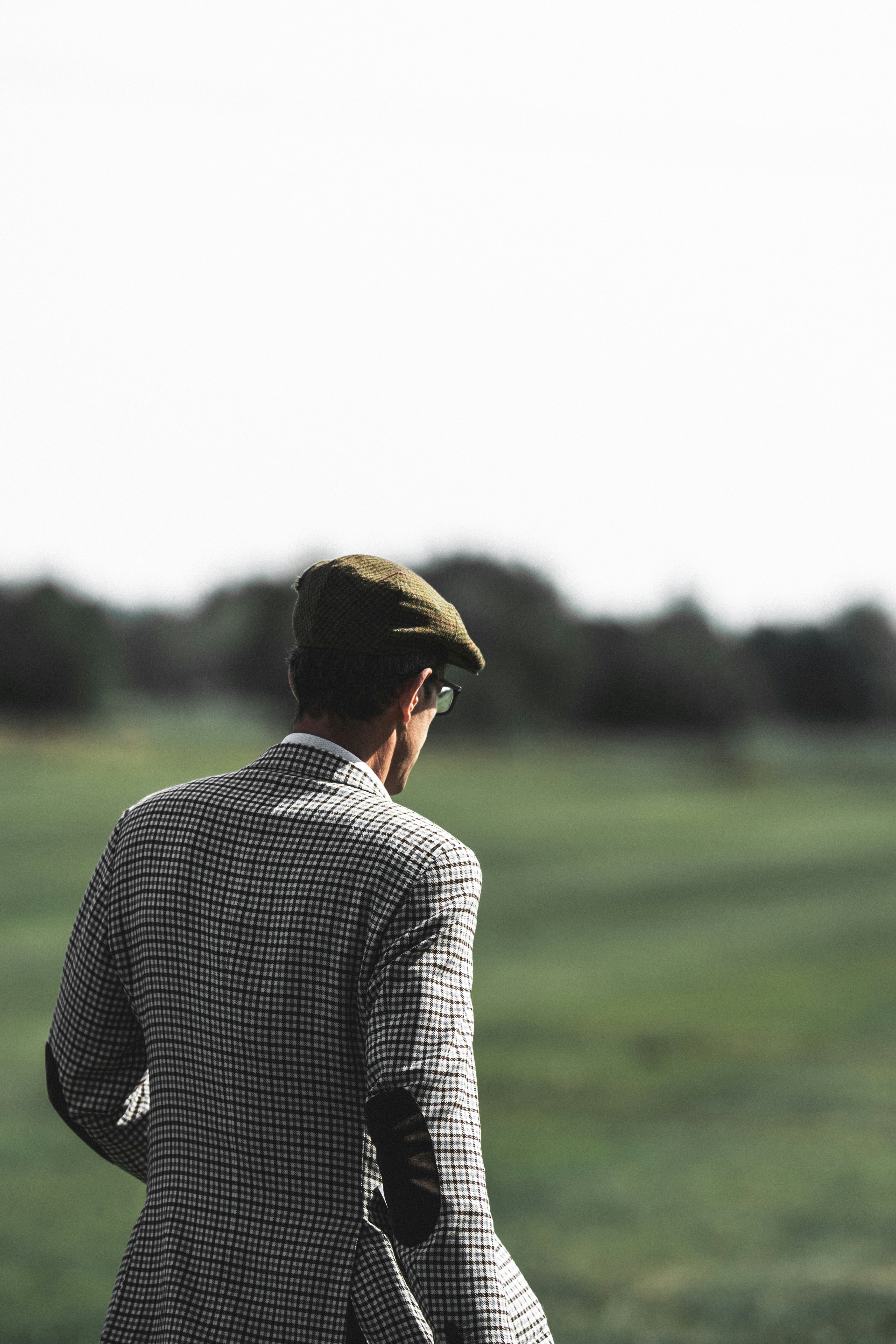 a person standing in a field