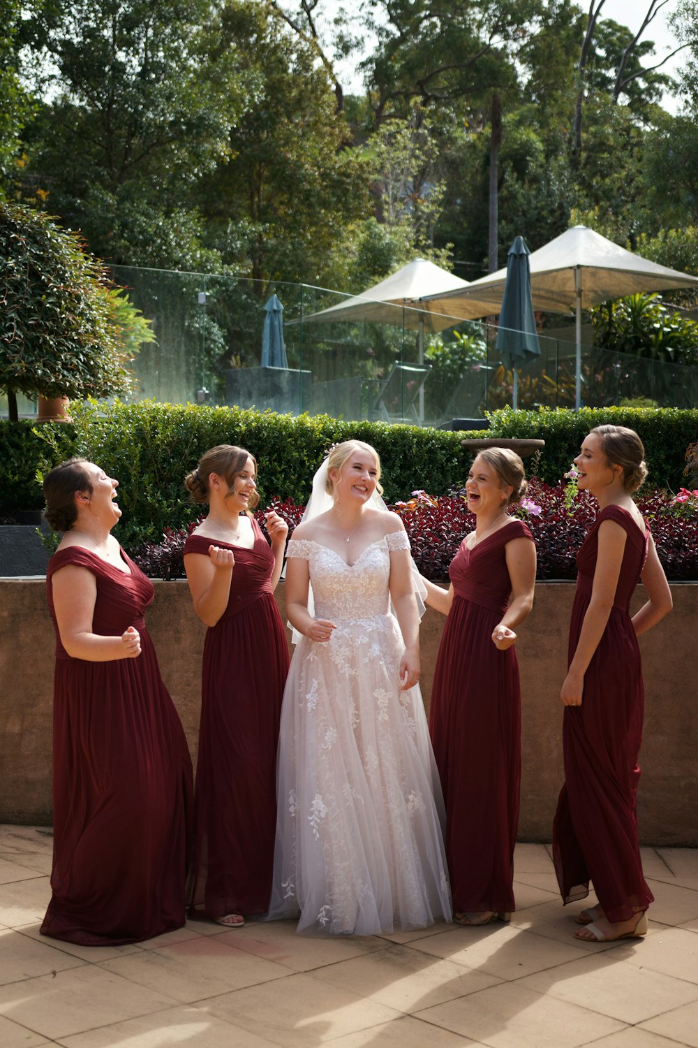 a group of women standing next to each other