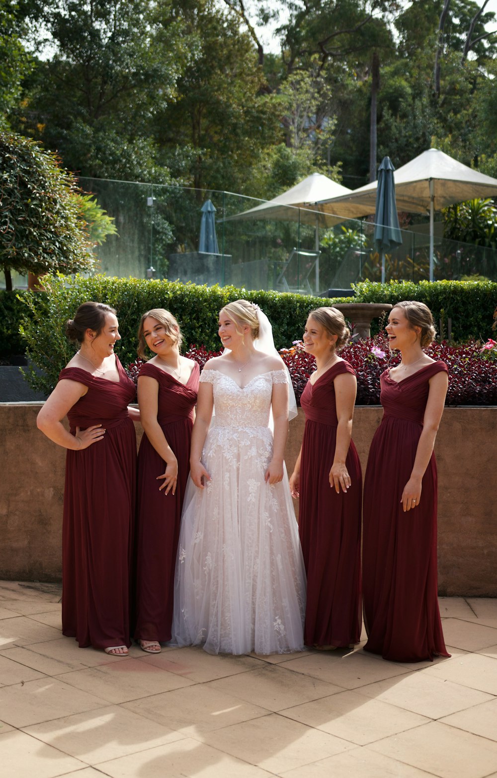 a group of women standing next to each other