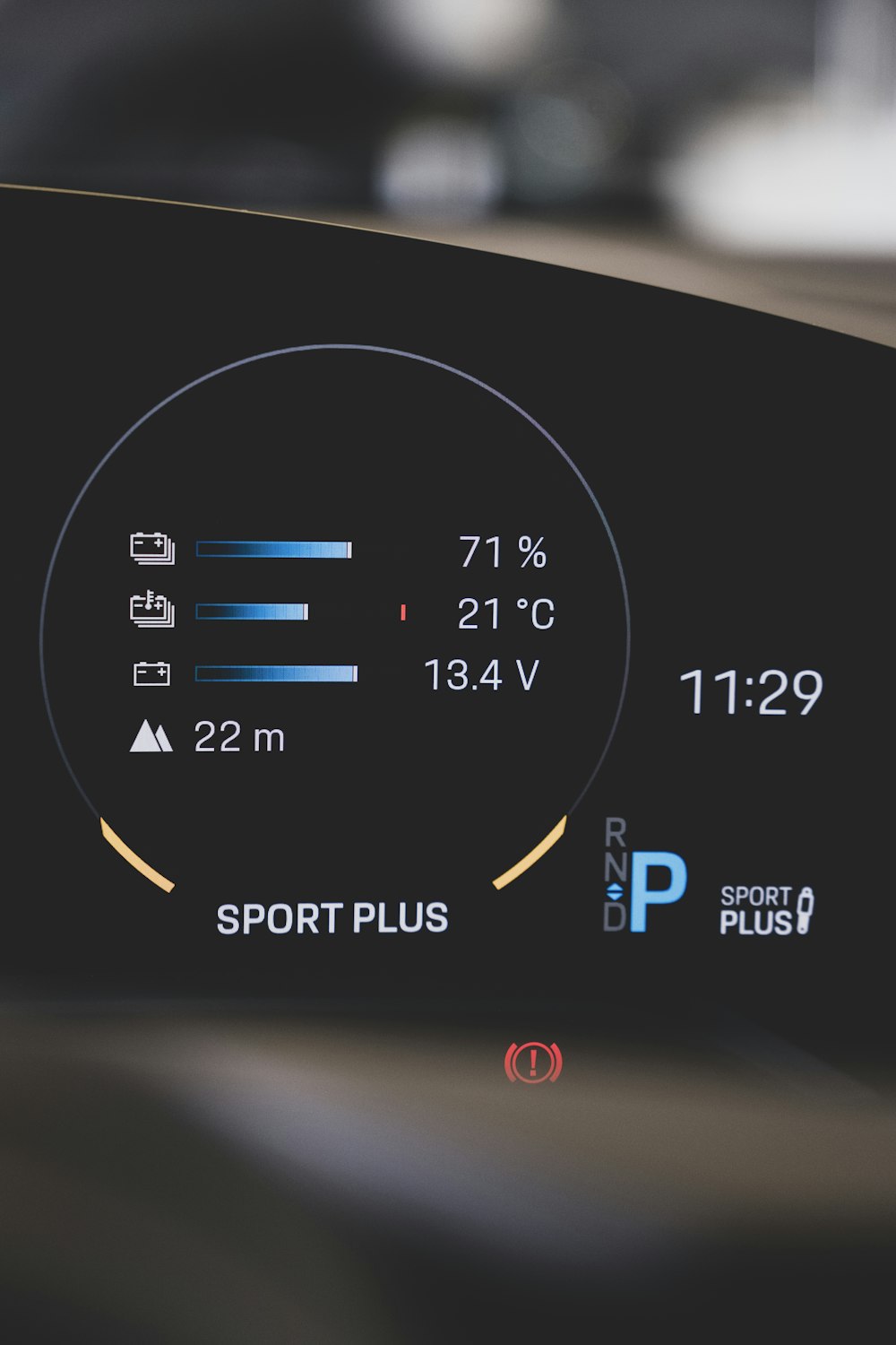 a close up of a speedometer on a vehicle