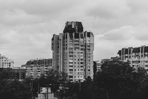 Photo of a residential building representing social housing acquisition.