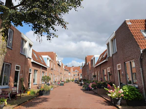 A welcoming local Burnley neighborhood with charming houses.