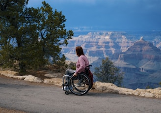 woman in a wheelchair viewing the Grand Canyon