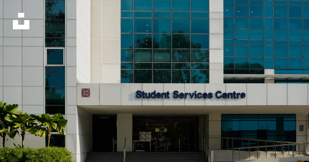 Student Service Center A building with a sign that says student service centre photo – Free ...