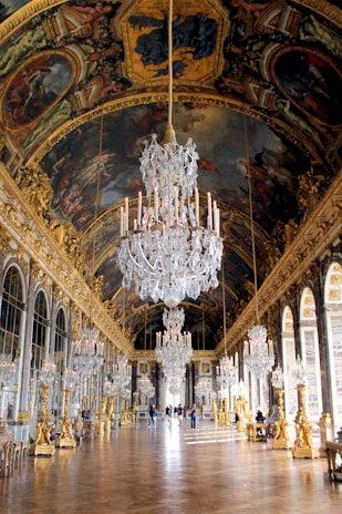 Galerie des glaces du Château de Versailles en visite guidée