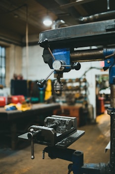 a machine that is working on some kind of thing