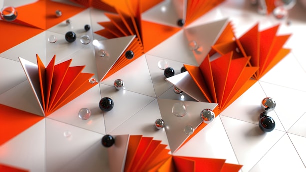 a close up of an origami piece of paper