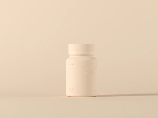 Glass of orange effervescent vitamin C drink