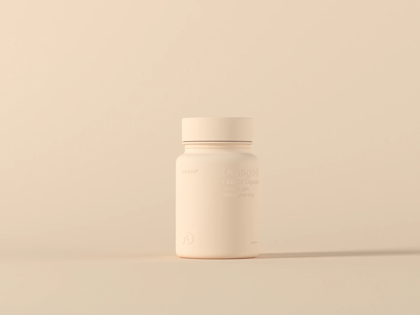 Neutrale Medikamentenflasche auf hellem Hintergrund als Symbol für ein Arzneimittel