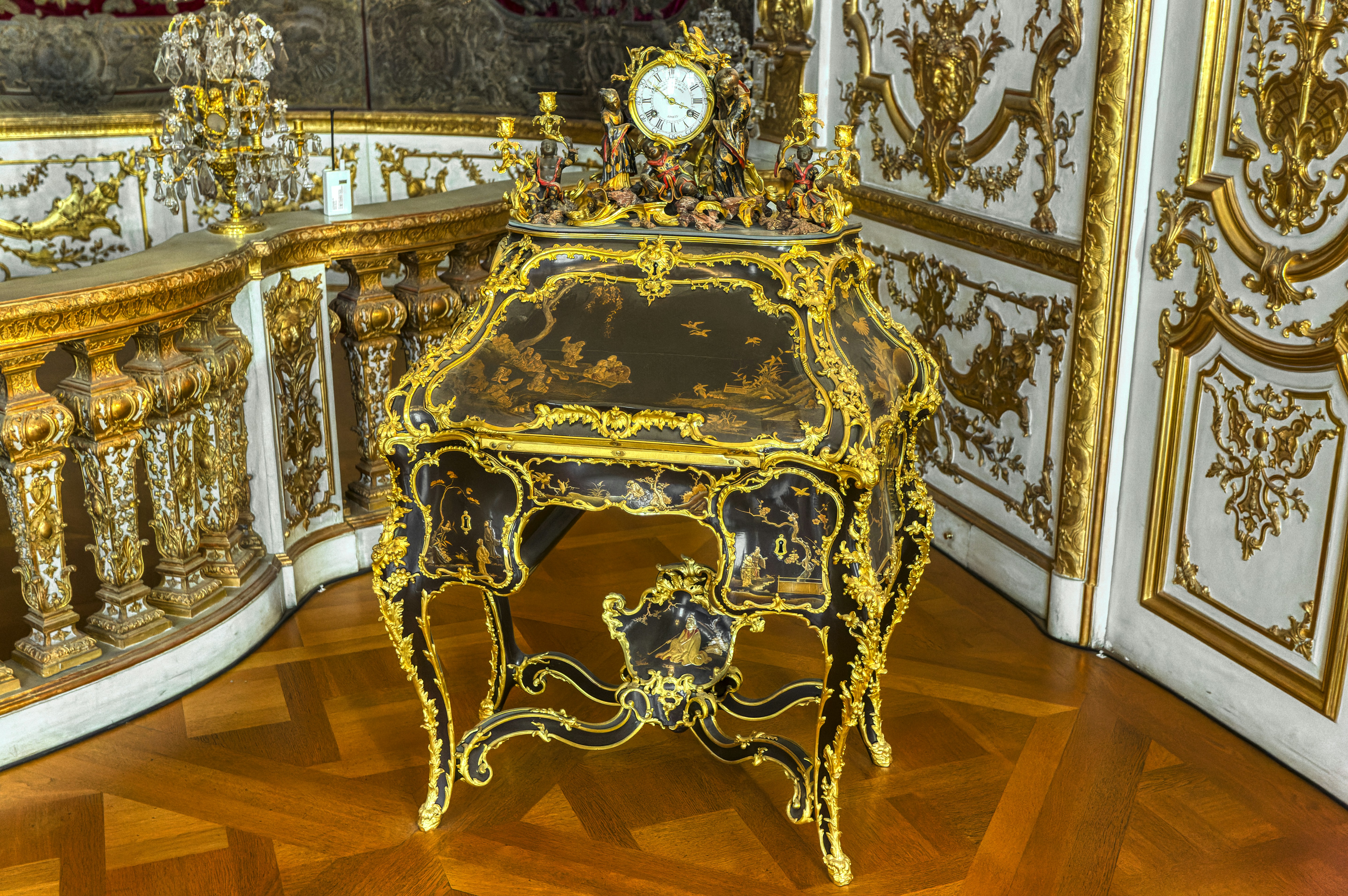 Elegant Oak Writing Desk