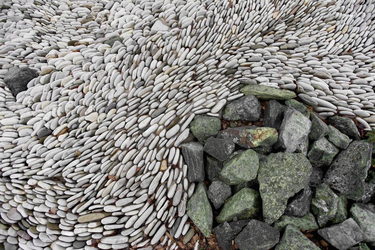 Landscape rock yard with decorative stone delivered in Cedar City Utah