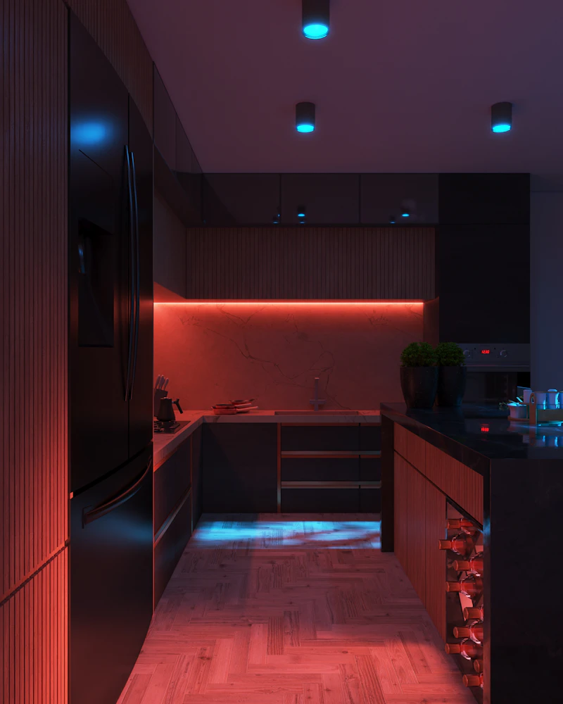 Luxury smart home lighting installation