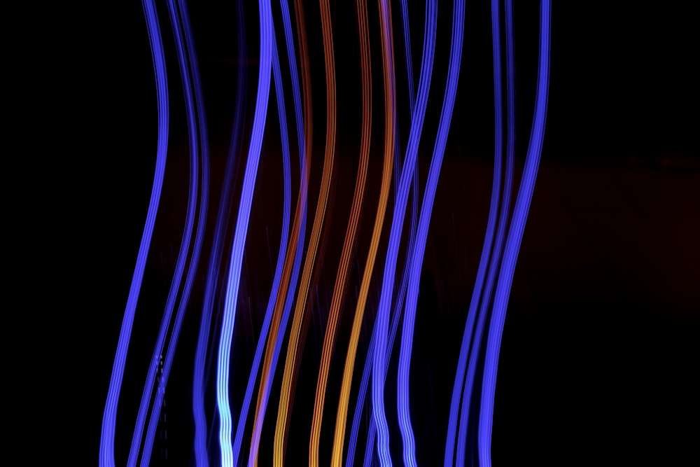 a blurry photo of lines in the dark