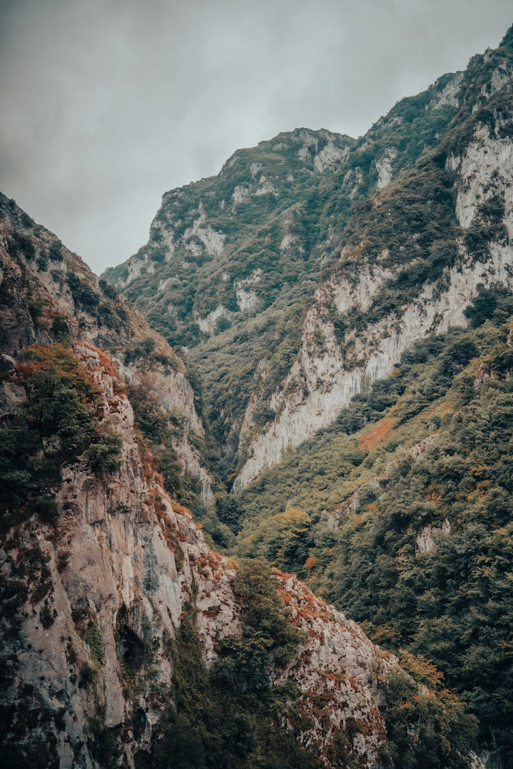 a view of a mountain range with a cloudy sky