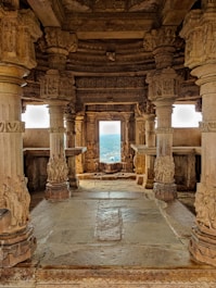 a view of the inside of a temple