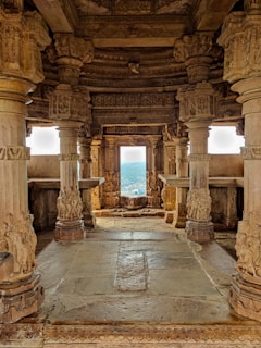 a view of the inside of a temple