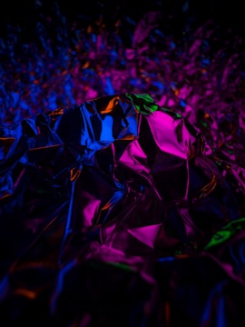 A vibrant foil printing project showcasing intricate designs.