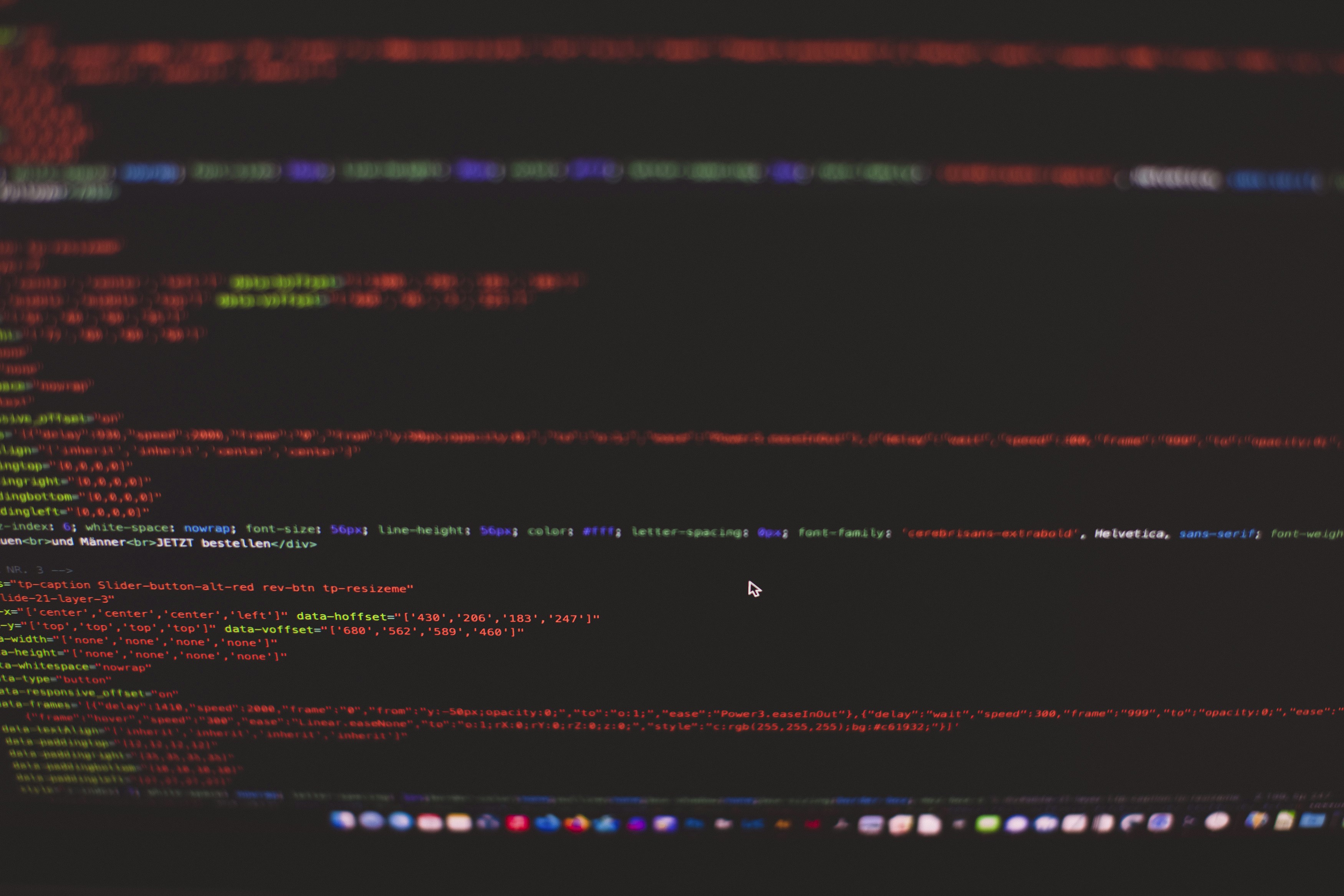 binary source code - html php java program code
