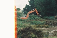 a mechanical digger arrived 