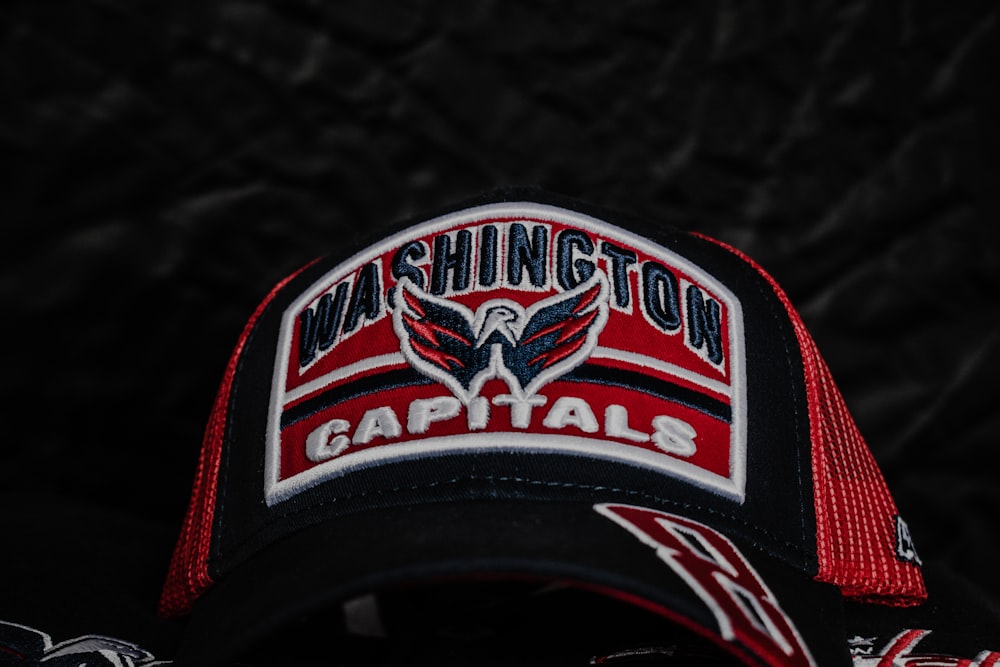 a washington capital cap with the washington capital on it