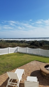 Patio cleaning, sweep and dust (No inside of outside kitchen appliances)