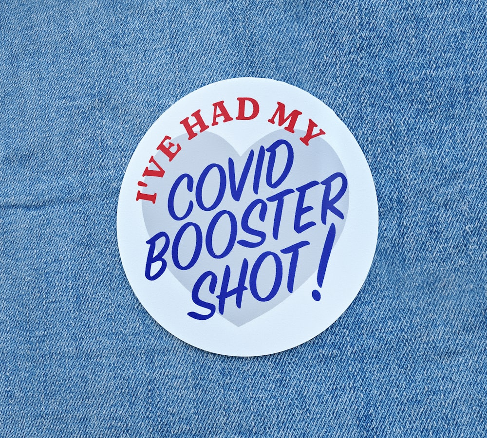 a button that says i've had my covid booster shot