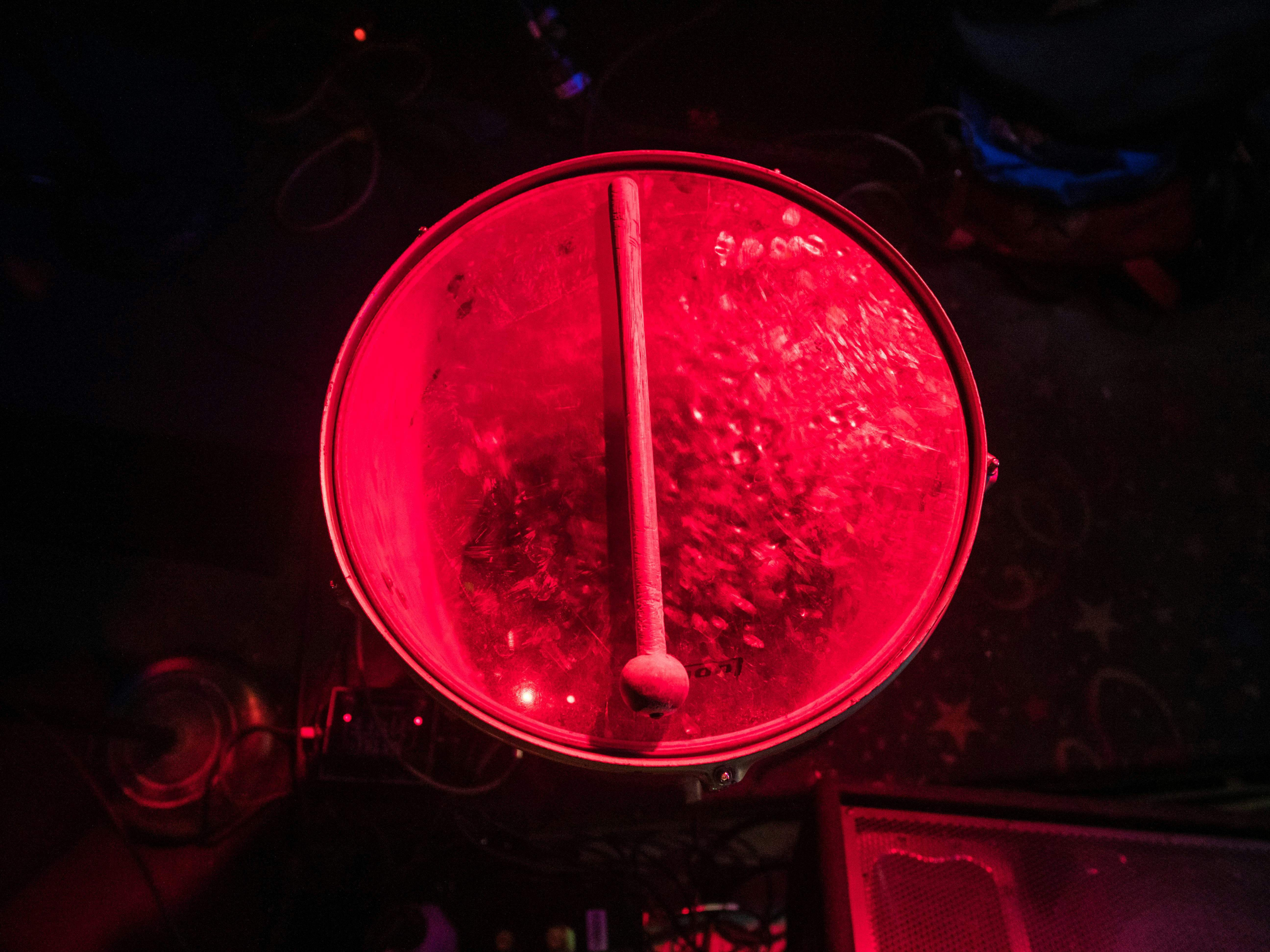 Neon drums performance