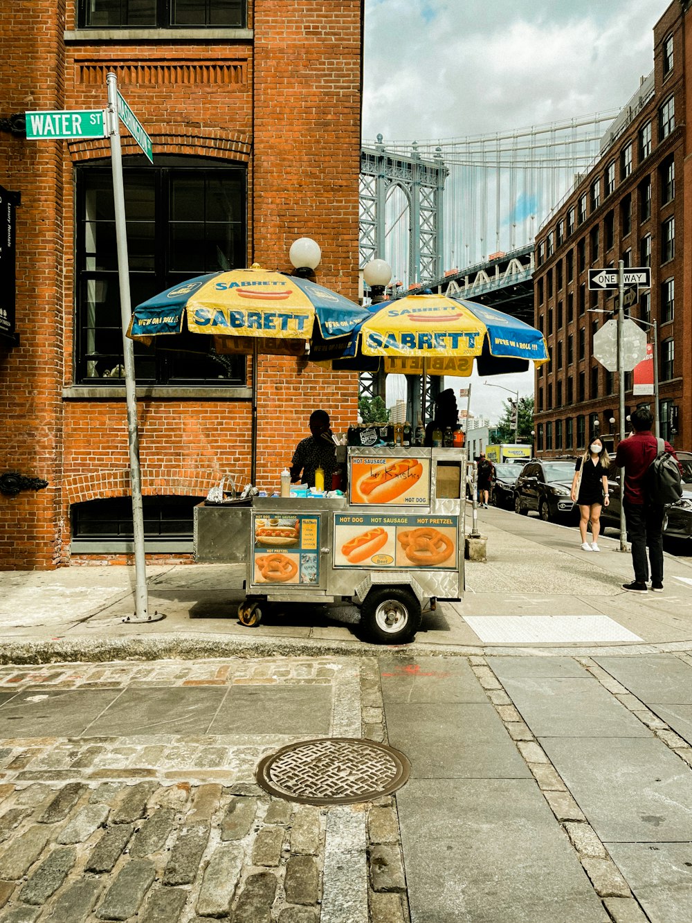 a food cart on the side of the road