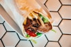 a close up of a sandwich on a plate