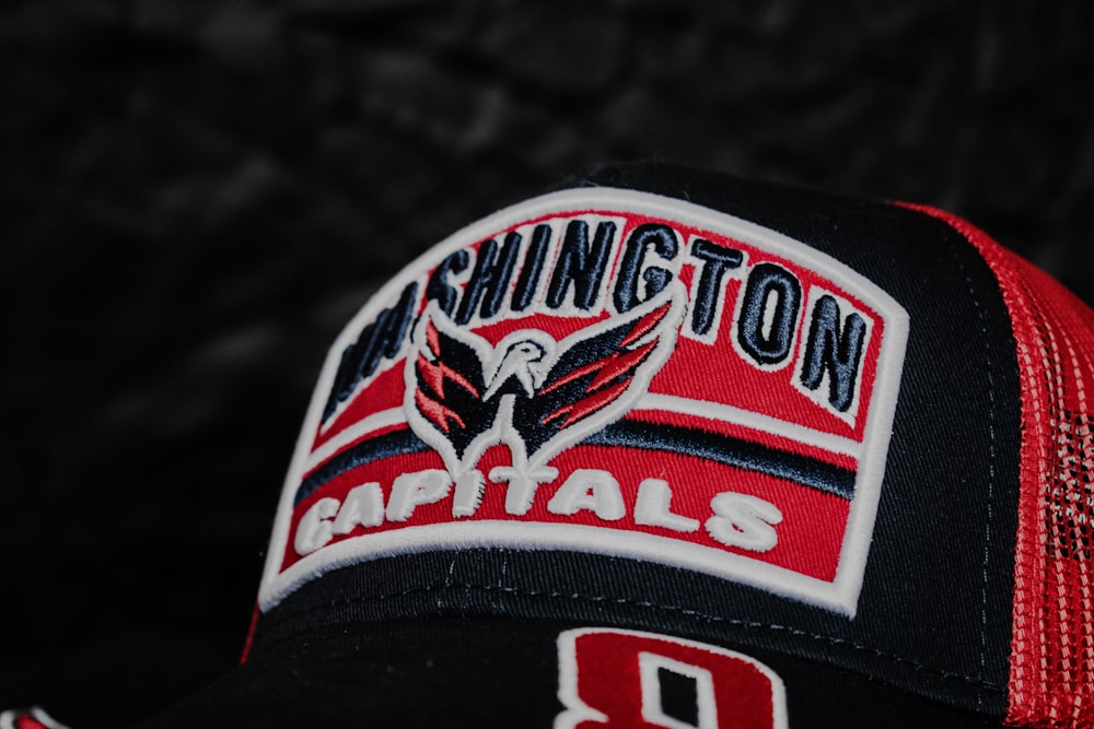 a washington capital baseball cap with the washington capital on it