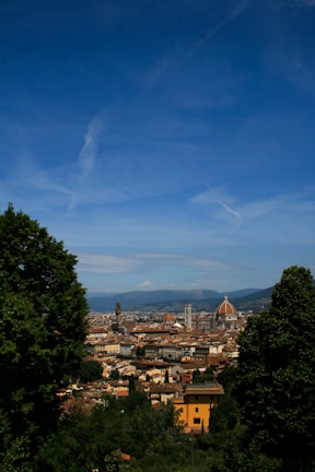 A scenic view of famous landmarks from around the world.