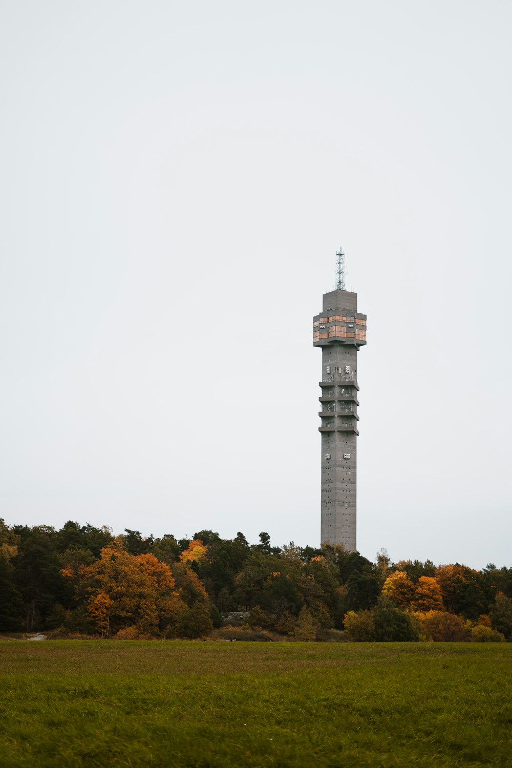 a tall tower with a clock on top of it