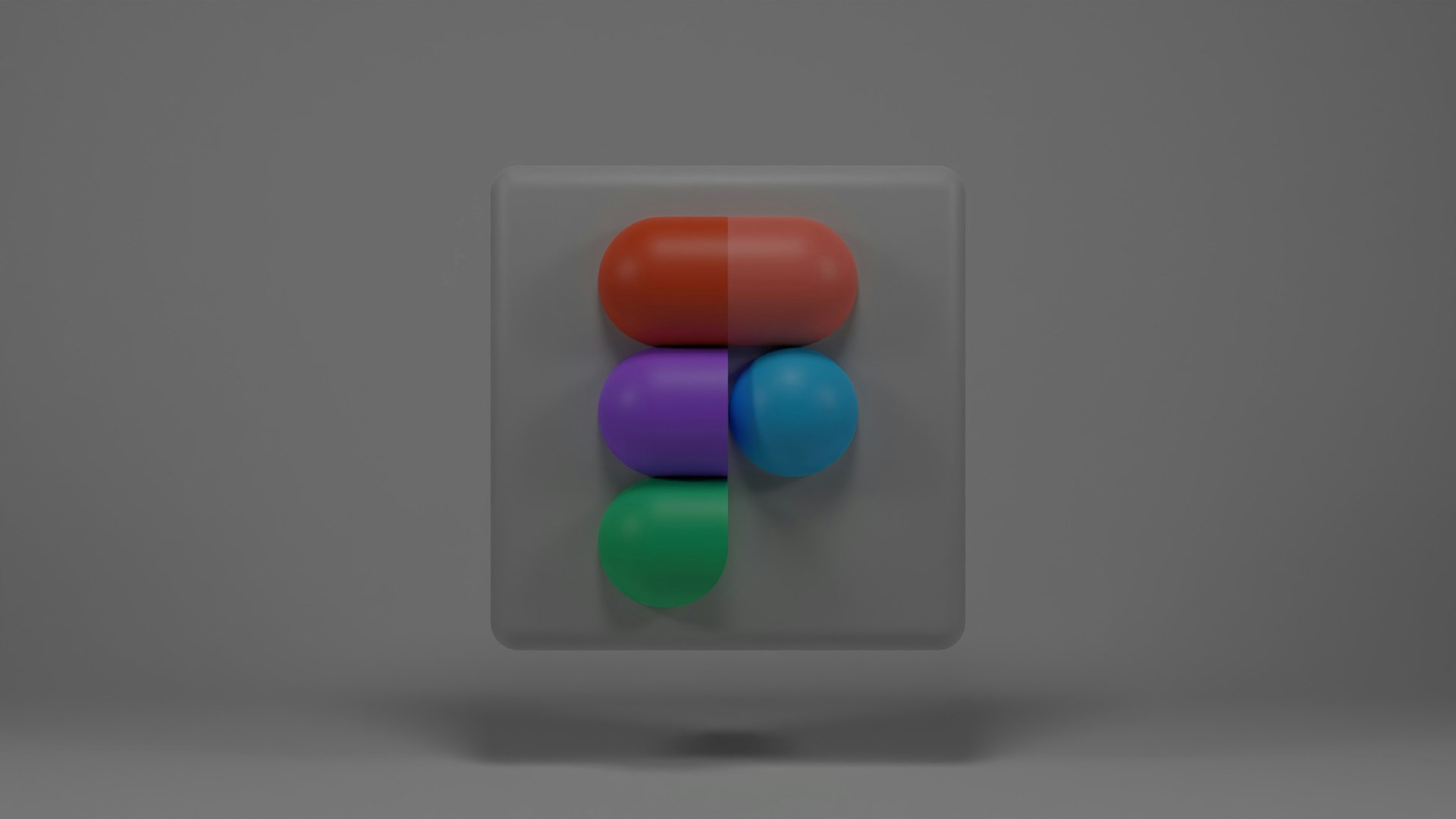 a button with three different colored buttons on it