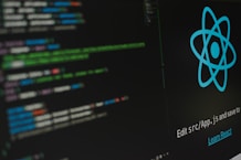 a computer screen with a logo on it