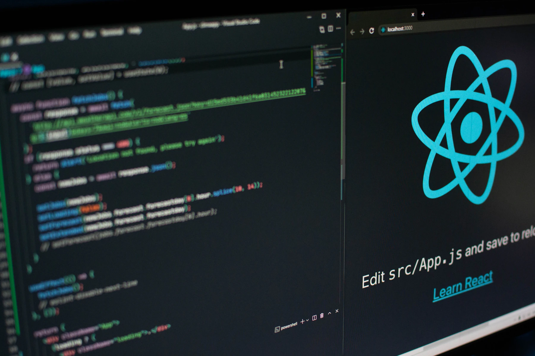Code editor showing a small generative design tool built to produce pattern and animation systems