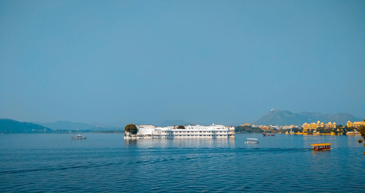 A palace across a lake in Udaipur