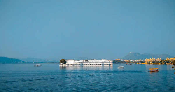 A palace across a lake in Udaipur