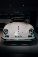 Classic vintage car displayed in the showroom of Sardi Automotores