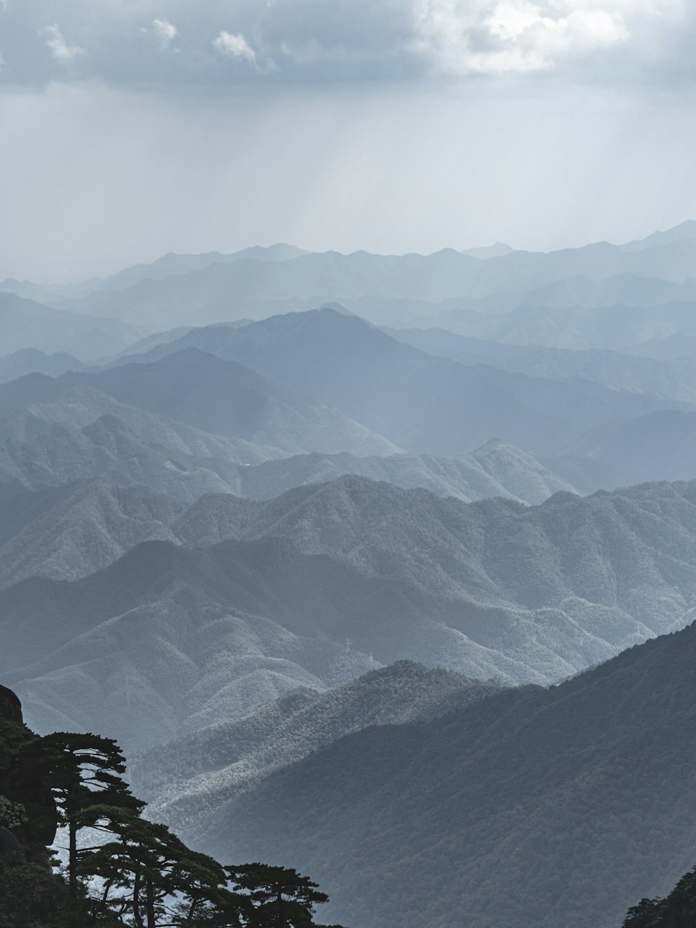 a view of the mountains from a high point of view