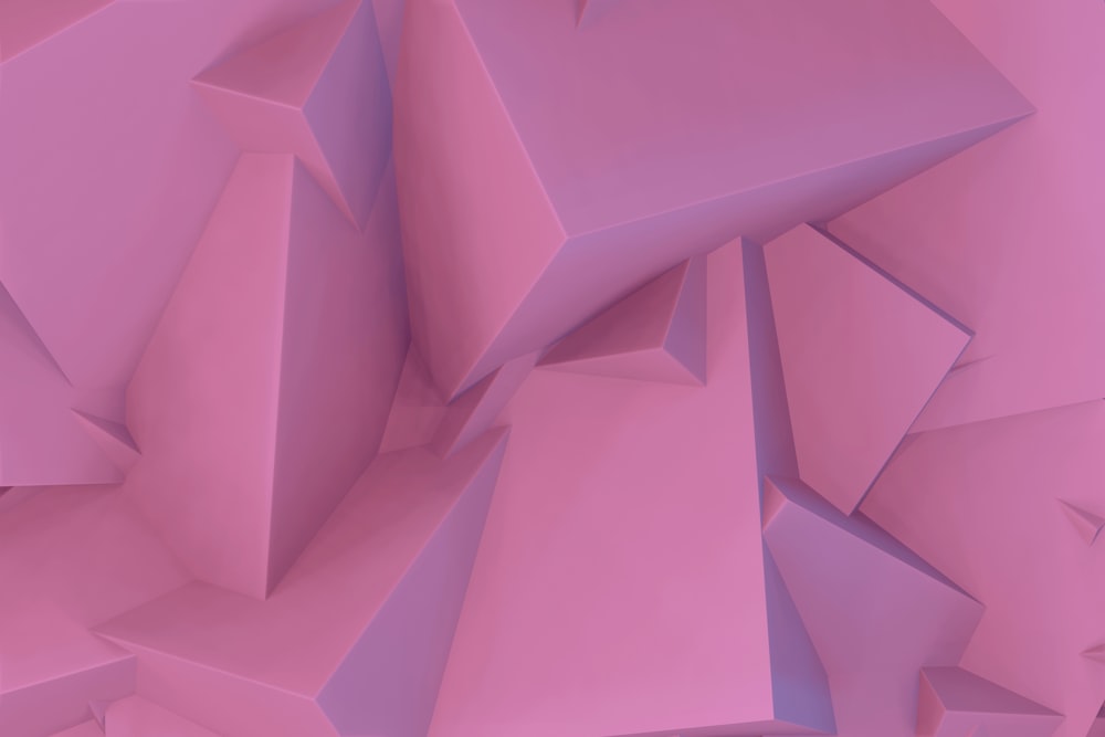 an abstract pink background with a lot of cubes