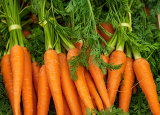 Fresh carrots at a Farmer’s Market