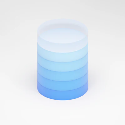 Servidores apilados con iluminación azul