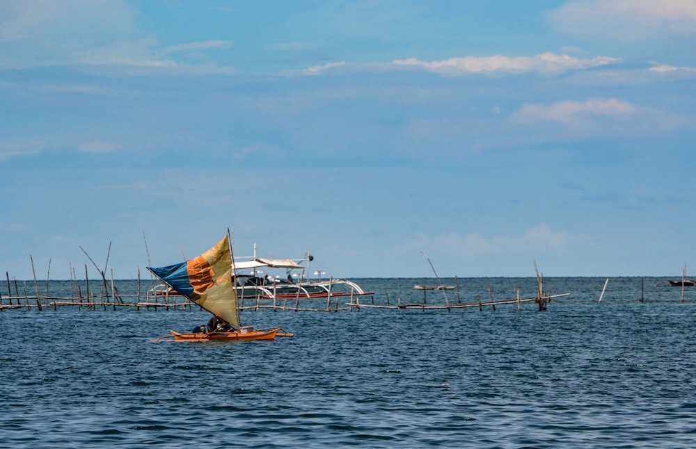 a person on a surf board in the water