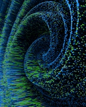 a computer generated image of a spiral