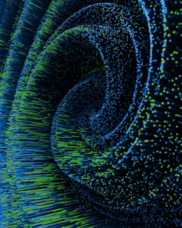 a computer generated image of a spiral