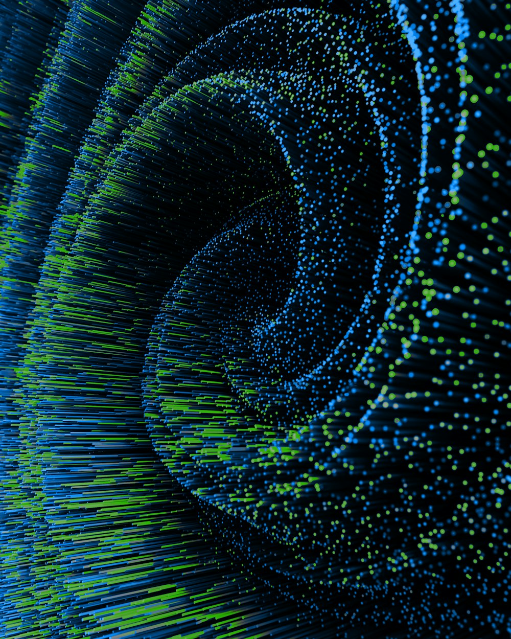 uma imagem gerada por computador de uma espiral