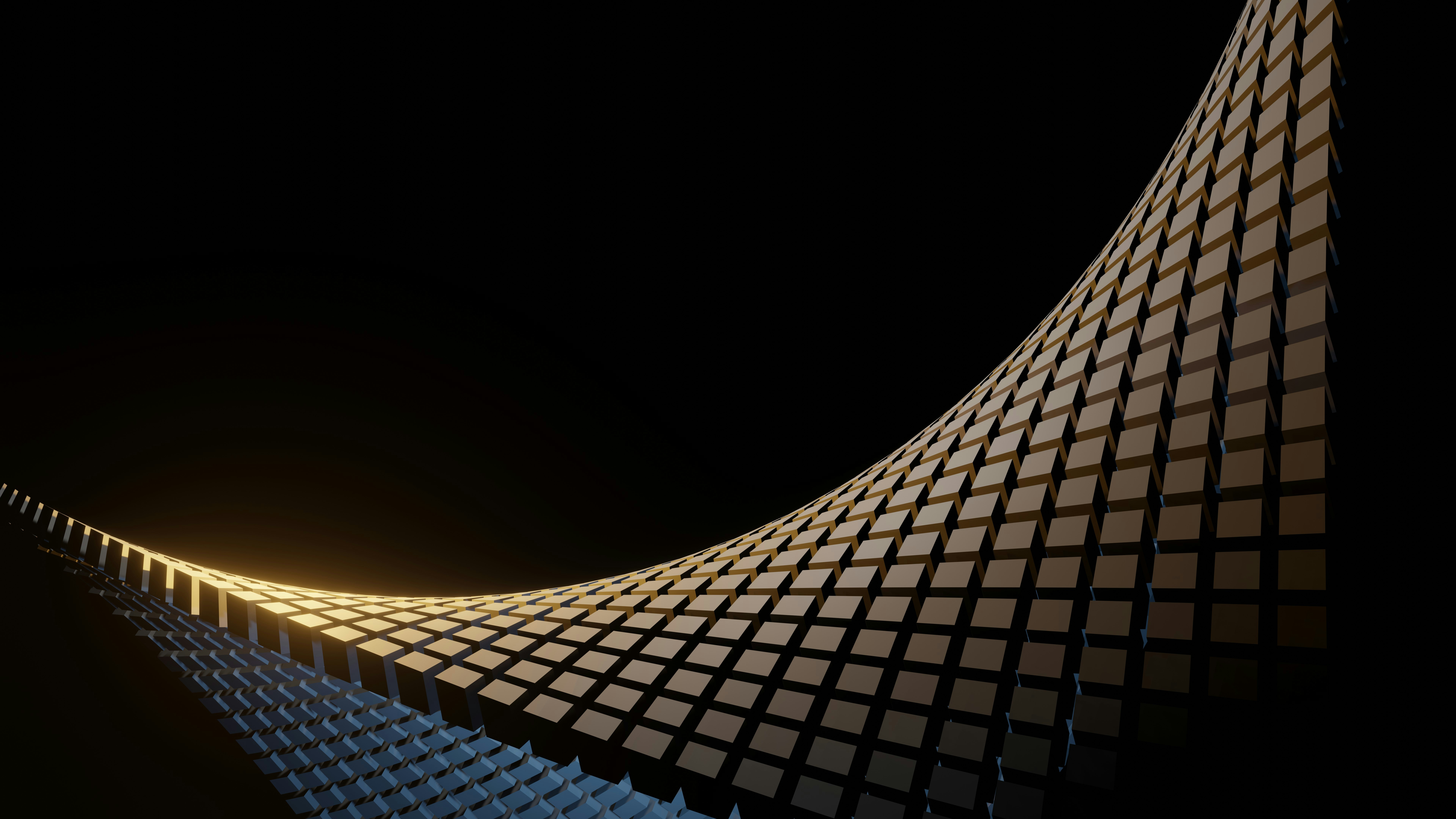 3d illustration of abstract cubes pattern
