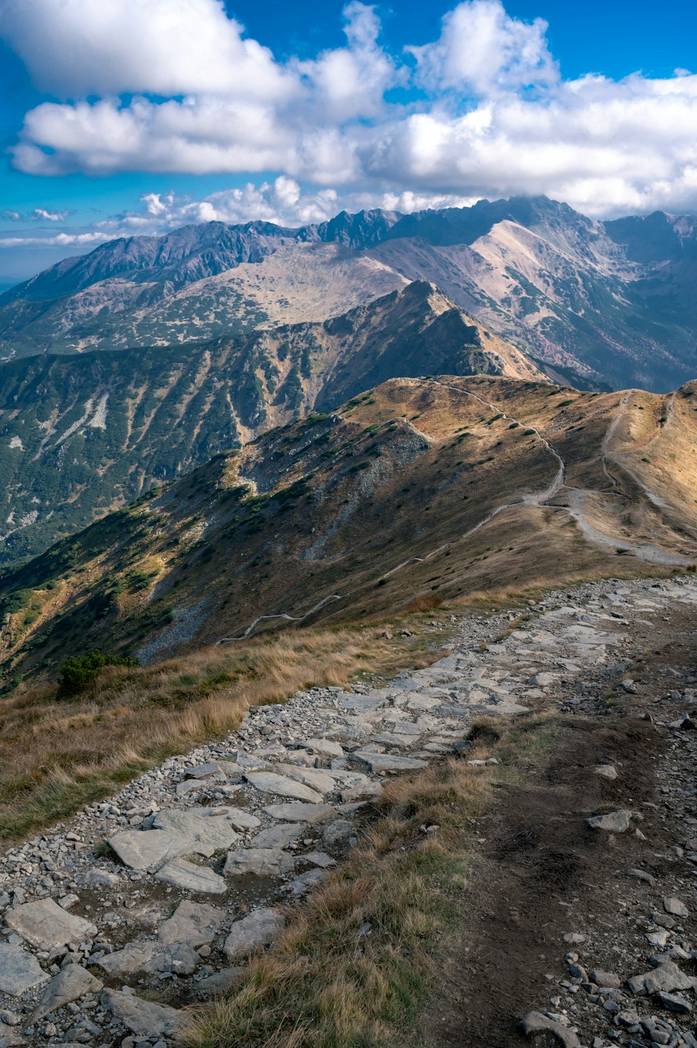 a rocky path on the side of a mountain