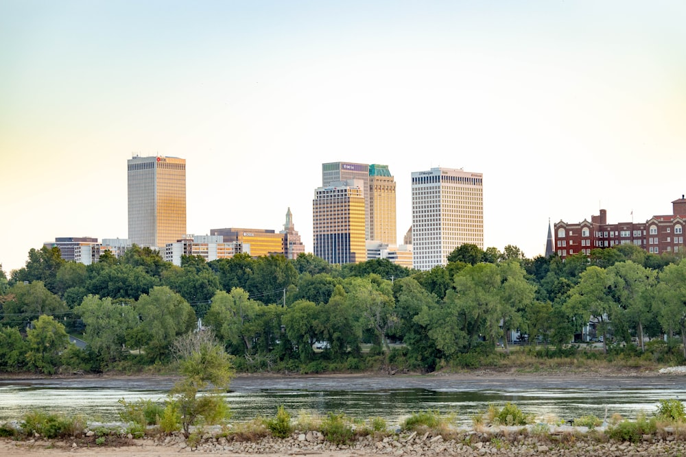 a view of a city from across a river