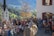 A vibrant gathering of villagers participating in a local event.